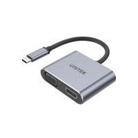 Cáp chuyển Type C sang HDMI + VGA Unitek D1049A