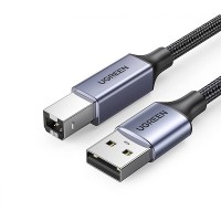 Cáp máy in USB A to USB B dây dù bọc nhôm dài 3m Ugreen 80804