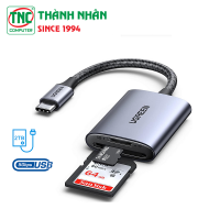 Đầu đọc thẻ nhớ SD TF USB-C 3.1 hỗ trợ thẻ 2TB Ugreen 80888