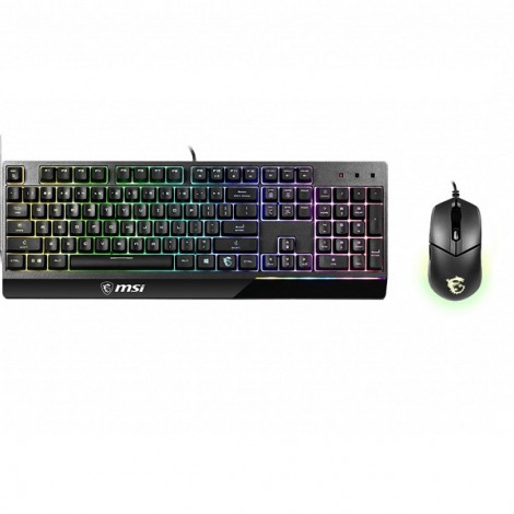 Bộ bàn phím, chuột gaming giả cơ có dây MSI Vigor GK30 US (màu đen)