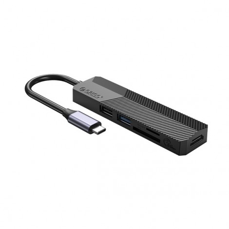 Bộ chia USB-C Hub 5 in 1, Đen, ORICO MDK-5P-BK