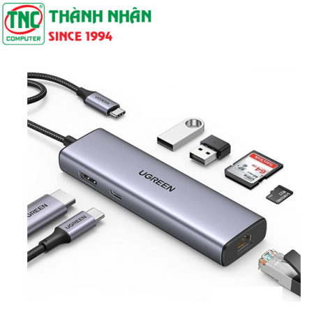 Bộ chuyển đổi đa năng USB Type C 7 in 1 Ugreen 90568