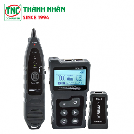 Bộ Test dây, đo chiều dài dây, dò dây, PoE có màn hình LCD NOYAFA NF-8209