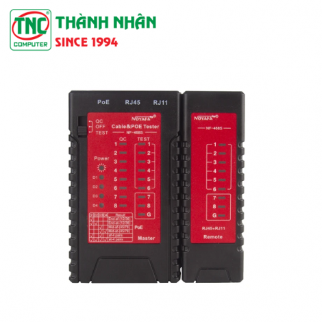 Bộ test dây mạng, dây thoại, chuẩn POE NOYAFA NF-468S