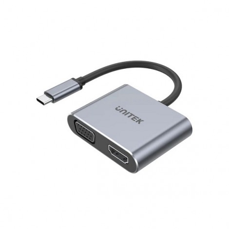 Cáp chuyển Type C sang HDMI + VGA Unitek D1049A