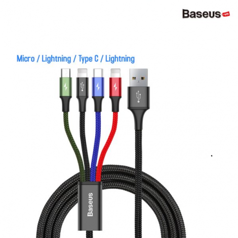 Cáp sạc đa năng 4 trong 1 dài 1.2m Baseus ...