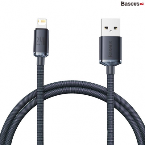 Cáp sạc nhanh USB to Lightning dài 2m Baseus CAJY000101 màu đen