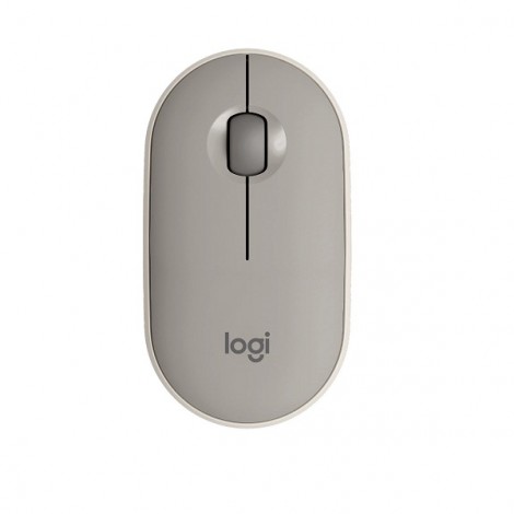 Chuột không dây Logitech Pebble M350 màu Xám (Almond Milk)(910-006665)