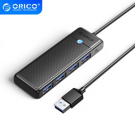 Hub USB 3.0 4 Cổng Orico PAPW4A-U3-015-BK màu đen