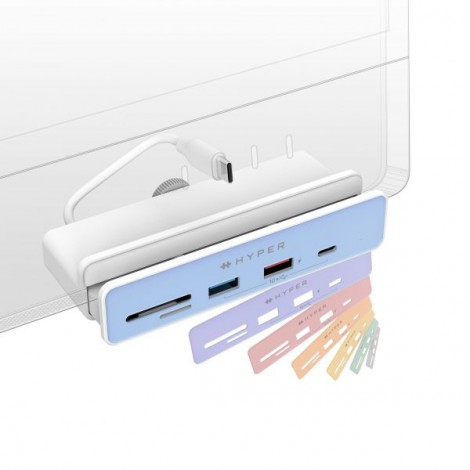 Hub USB-C 6 in 1 chuyên dụng IMAC 24 inch HyperDrive HD34A8