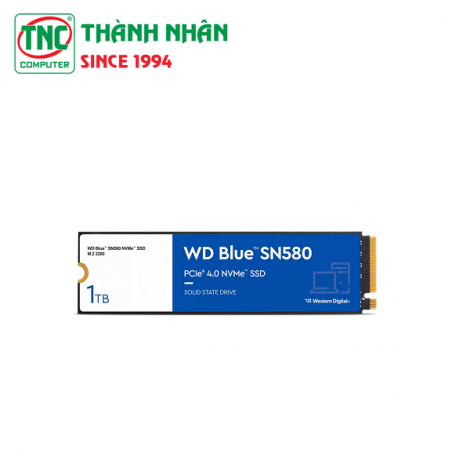 Ổ cứng gắn trong SSD 1TB M.2 PCIE NVME Gen 4x4 Western Digital Blue SN580 WDS100T3B0E