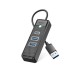 Bộ chia USB-A sang 2 cổng USB 3.0 và 1 cổng Type C Orico PWC2U-U3-015-BK-EP