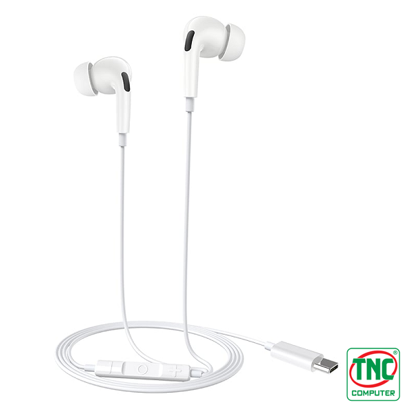 kết nối nhanh chóng và ổn định Tai nghe có dây Baseus Encok in-ear C18 Type C White LVH052-TC-WH