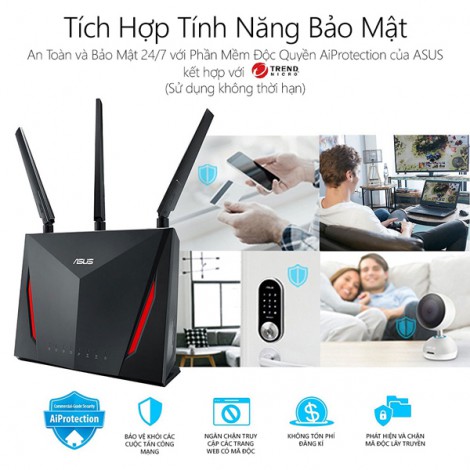 Router Wifi Mesh ASUS RT-AC86U (Gaming Router)