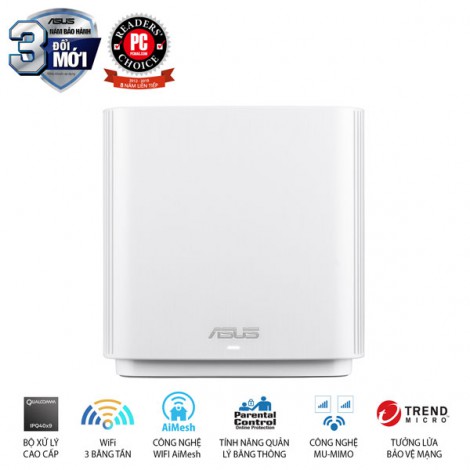 Thiết bị định tuyến không dây ASUS ZenWiFi Router CT8 (W-2-PK)