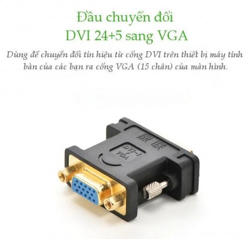 Đầu chuyển DVI-I sang VGA Ugreen 20122