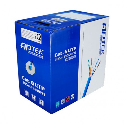 Cáp mạng APTEK CAT.6 UTP Copper, 23AWG 630-1102-2