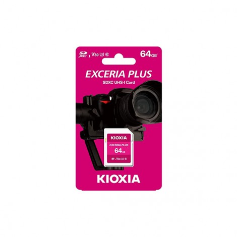 Thẻ nhớ SDXC 64GB Kioxia Exceria Plus UHS-I C10-LNPL1M064GG4