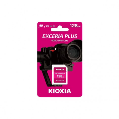 Thẻ nhớ SDXC 128GB Kioxia Exceria Plus UHS-I C10-LNPL1M128G