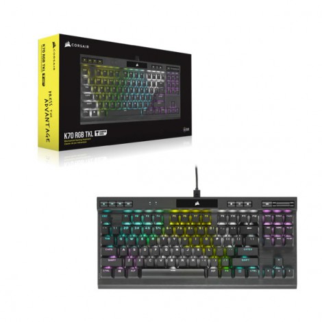 Bàn phím cơ Corsair K70 TKL CHAMPION SERIES RGB MX RED (CH-9119010-NA)