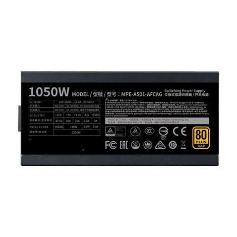 Nguồn Coolermaster MWE GOLD V2 1050 Full Modular