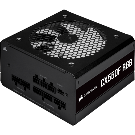 Nguồn máy tính Corsair CX550F RGB Black 80 Plus Bronze - Full Modul