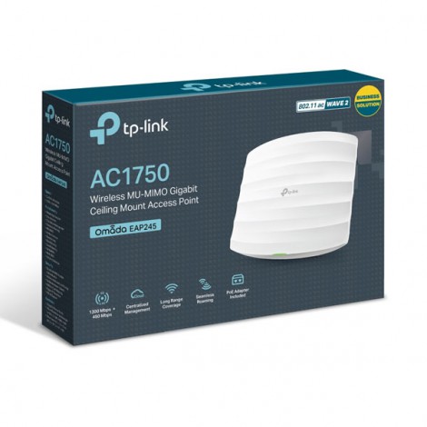 Access Point TP-Link EAP245 (1750 Mbps/ Wifi 5/ 2.4/5 GHz)