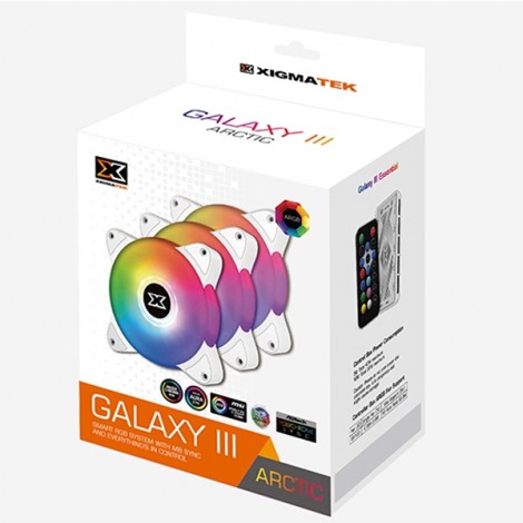 Fan CPU Xigmatek GALAXY III ESSENTIAL BX120 (3 Fan + controller)