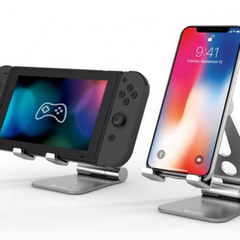 GIÁ ĐỠ TOMTOC (USA) ALUMIUM ĐA GÓC DÀNH CHO NINTENDO SWITCH/IPAD MINI/IPHONE/SMARTPHONE(B4-001S)