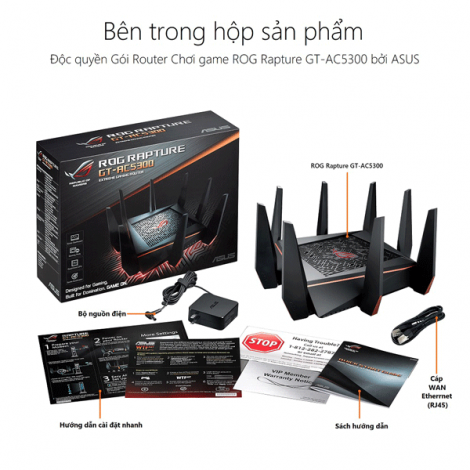 Router Wifi Asus GT-AC5300 (Gaming Router)