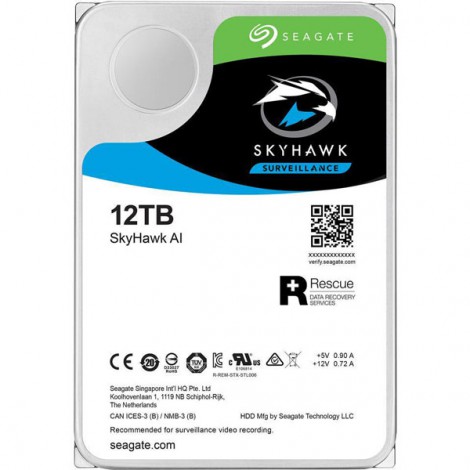 Ổ cứng HDD 12TB SEAGATE SkyHawk AI Surveillance ST12000VE0008