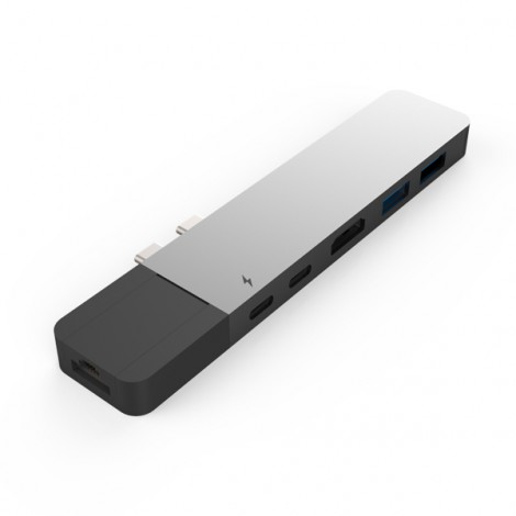 Hub USB-C Hyperdrive NET 6 in 2 GN28N màu Xám- Hàng trưng bày