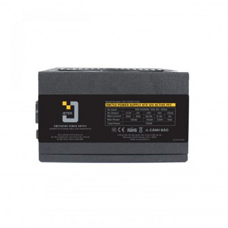 Nguồn Jetek RM750 750W 80 Plus Gold (2 dây CPU)