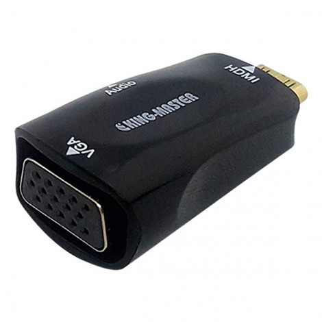 ĐẦU ĐỔI MINI HDMI sang VGA + AUDIO KINGMASTER (KY-H126B)