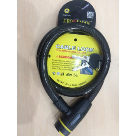 Khóa dây bằng chìa Crownman 2140005