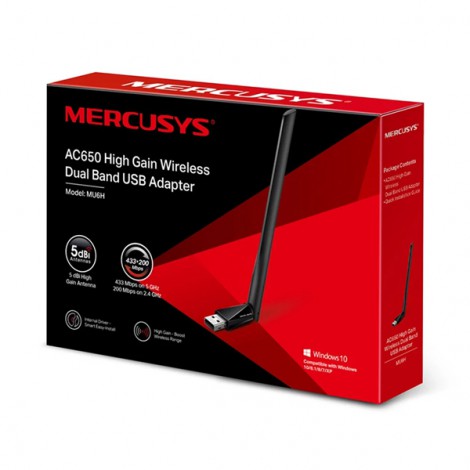 USB Wifi Mercusys MU6H (633 Mbps/ Wifi 5/ 2.4/5 GHz)