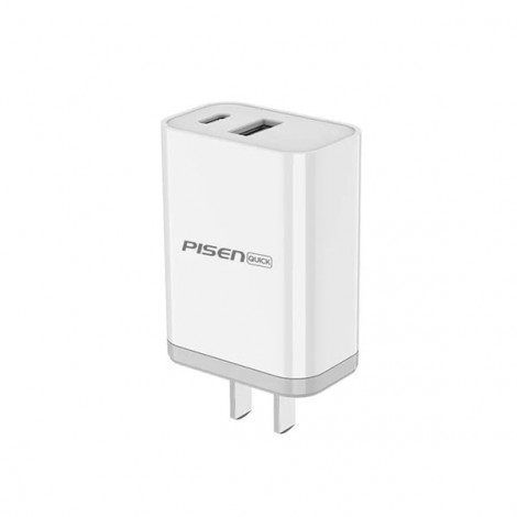 Cốc sạc PISEN Quick Type-C Wall Charger PD 18W (Lightning) TS-C120