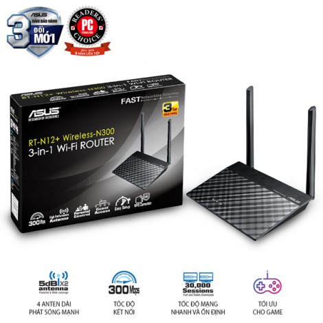 Router Wifi/ Repeater Asus RT-N12+