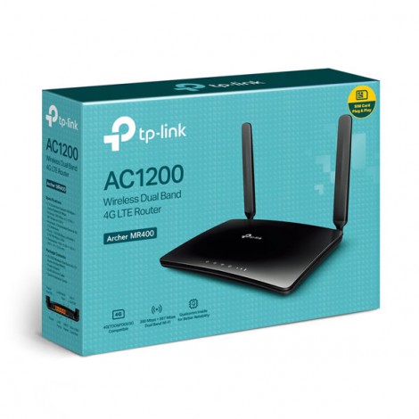 Router Wifi TP-Link 4G Archer MR400 (1167 Mbps/ Wifi 5/ 2.4/5 GHz)