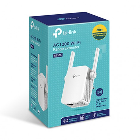 Bộ mở rộng sóng Wifi AC1200 TP-Link RE305 (1200 Mbps/ Wifi 5/ 2.4/5GHz)