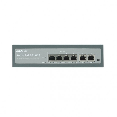 Switch PoE Aptek SF1042P (6 port/ 10/100 Mbps/ Unmanaged)