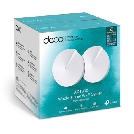 Router Wifi Mesh TP-Link Deco M5 (2 Pack) - (1267 Mbps/ Wifi 5/ 2.4/5GHz)