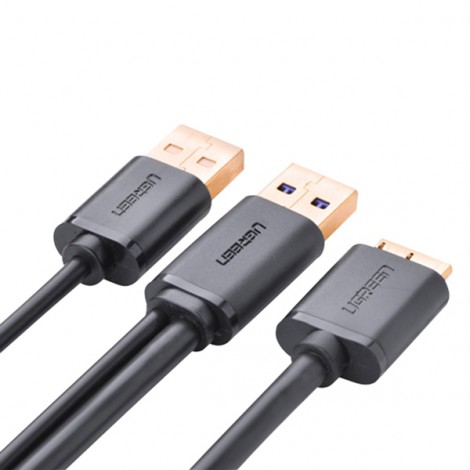 Cable Chữ Y USB 3.0 to Micro B 3.0 Ugreen 10382 dài 1m