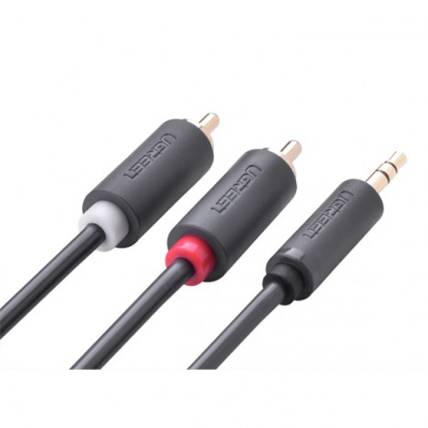 Cáp chuyển đổi Audio 3.5mm sang 2 RCA dài 1.5m Ugreen 10511