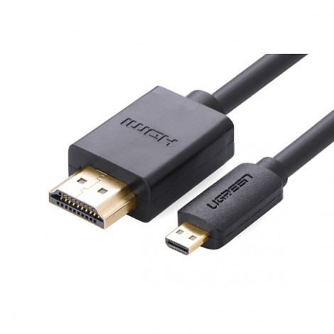 Cáp chuyển đổi Micro HDMI to HDMI dài 1,5m Ugreen 30102, hỗ trợ 4K60Hz HDR