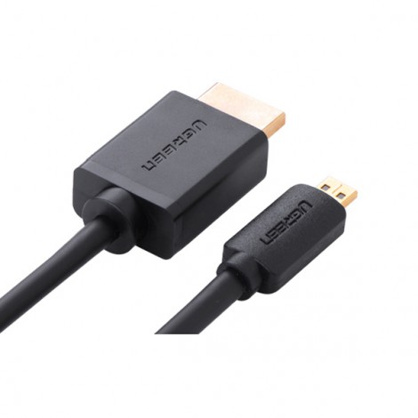 Cáp chuyển đổi Micro HDMI to HDMI dài 1,5m Ugreen 30102, hỗ trợ 4K60Hz HDR