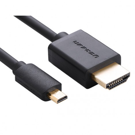 Cáp chuyển đổi Micro HDMI to HDMI dài 1,5m Ugreen 30102, hỗ trợ 4K60Hz HDR