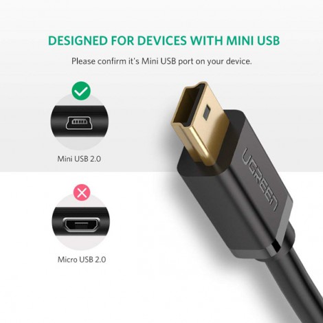 Cable Mini USB 2.0 Ugreen 30472 dài 2m