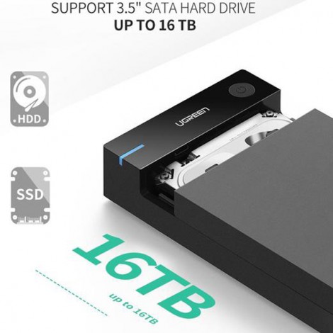 HDD Box 3.5/ 2.5 SATA USB 3.0 Ugreen 50423