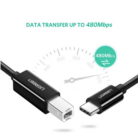 Cable USB-C to USB-B Ugreen 50446 dài 2M